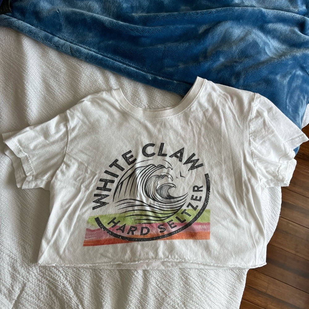 White Claw Crop Top
